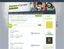 Tablet Screenshot of games-career.com